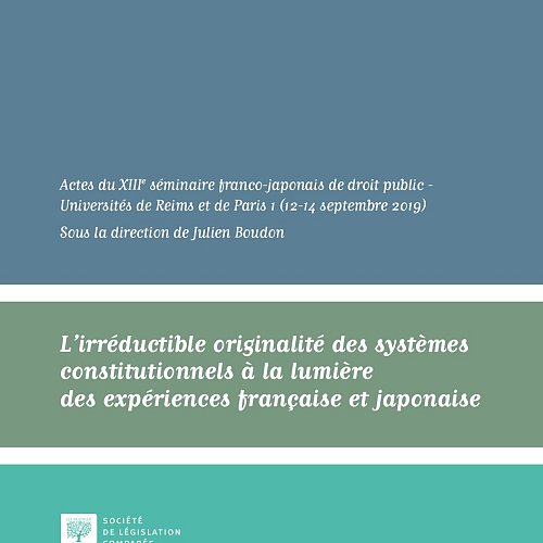 Actes du 13ème séminaire franco-japonais de droit Public